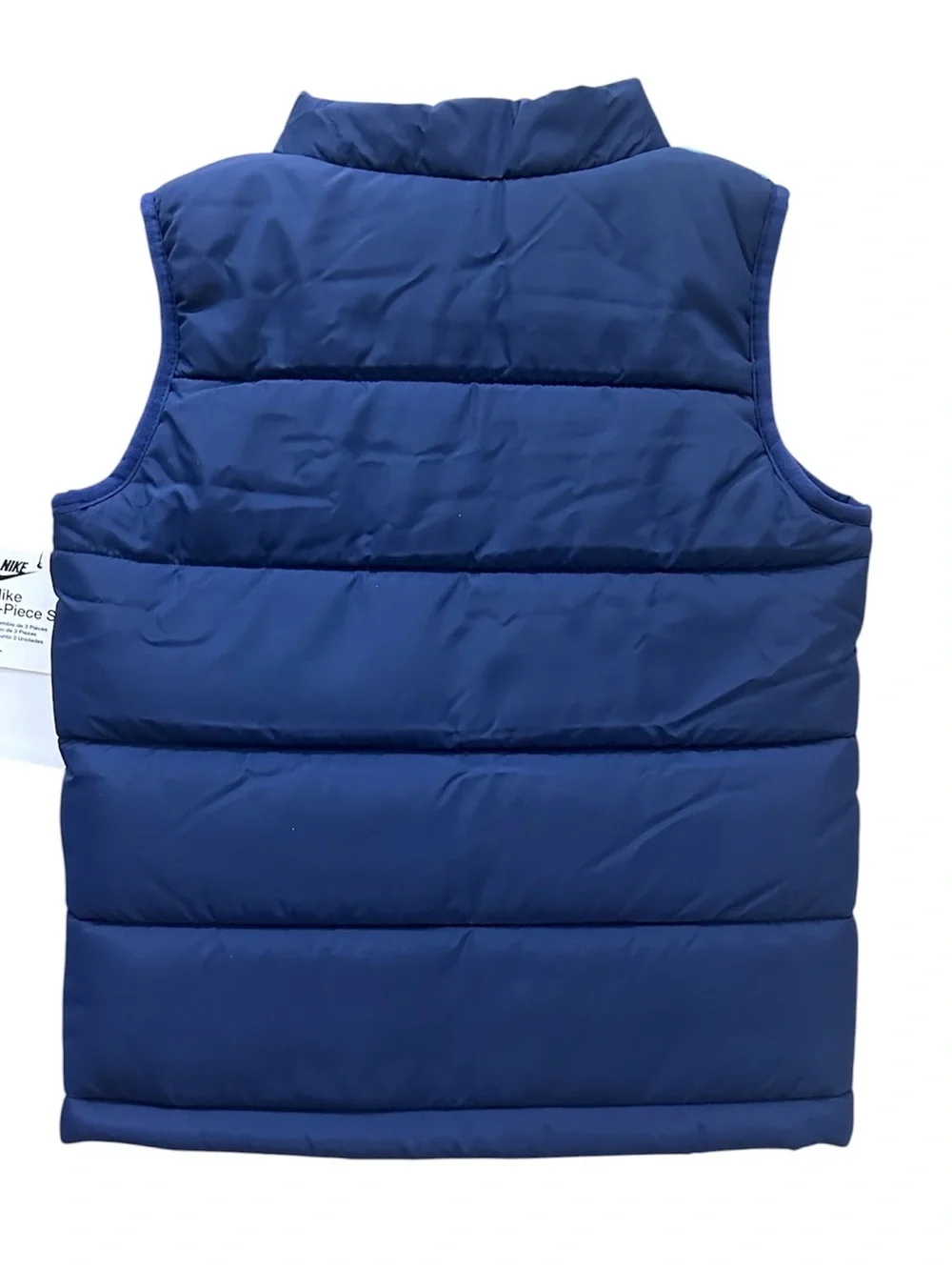 Nike Boys 4T Outfit Long Sleeve Tee Puffer Vest Jogger Pants Toddler Blue NWT - Picture 4 of 6